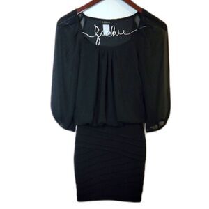 B. Darling Black Blouson Dress Size Small